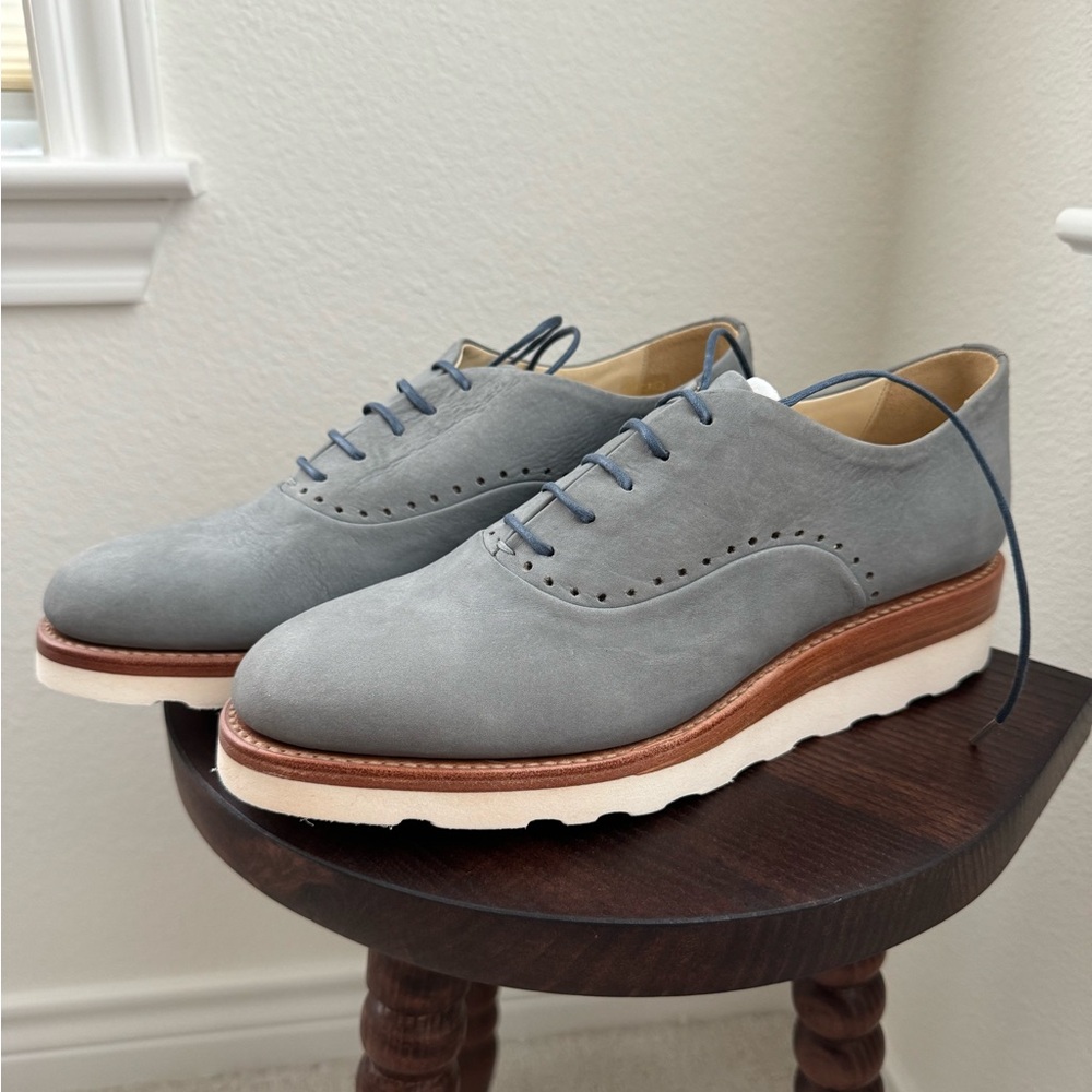 The Office of Angela Scott Mr. Simone Blue Oxford Loafers